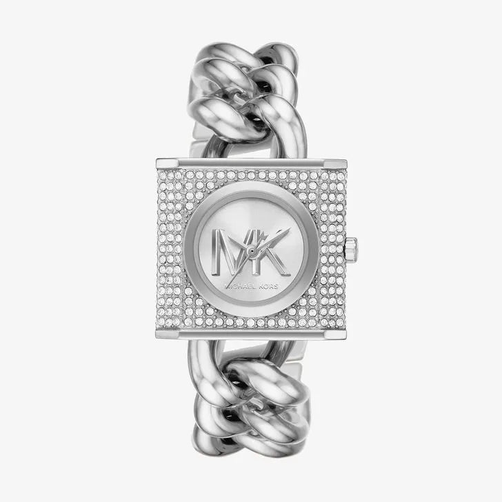 Relógio Michael Kors Feminino Em Aço Prateado E Cristais MK4718/1KN