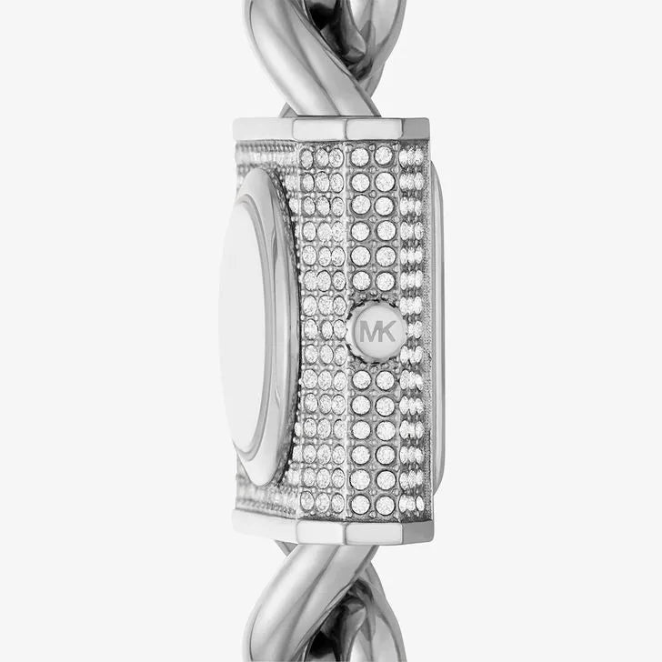 Relógio Michael Kors Feminino Em Aço Prateado E Cristais MK4718/1KN
