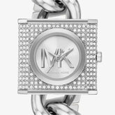 Relógio Michael Kors Feminino Em Aço Prateado E Cristais MK4718/1KN