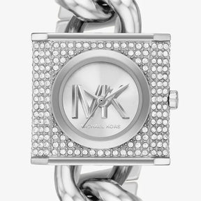 Relógio Michael Kors Feminino Em Aço Prateado E Cristais MK4718/1KN