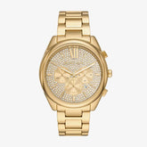 Relógio Michael Kors Feminino Em Aço Dourado E Brilhos