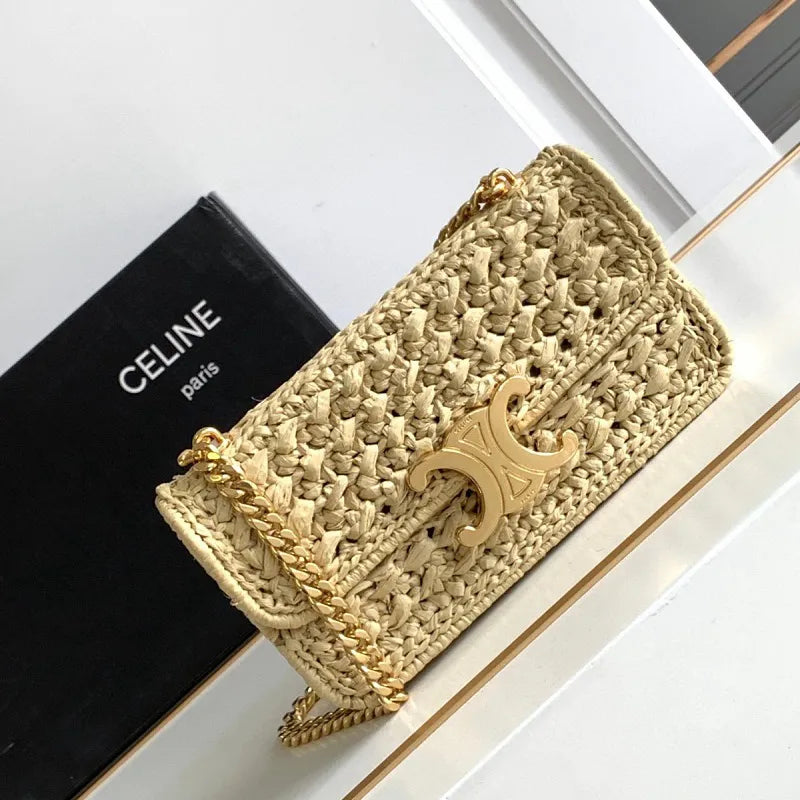 BOLSA CELINE CLAUDE RAFFIA