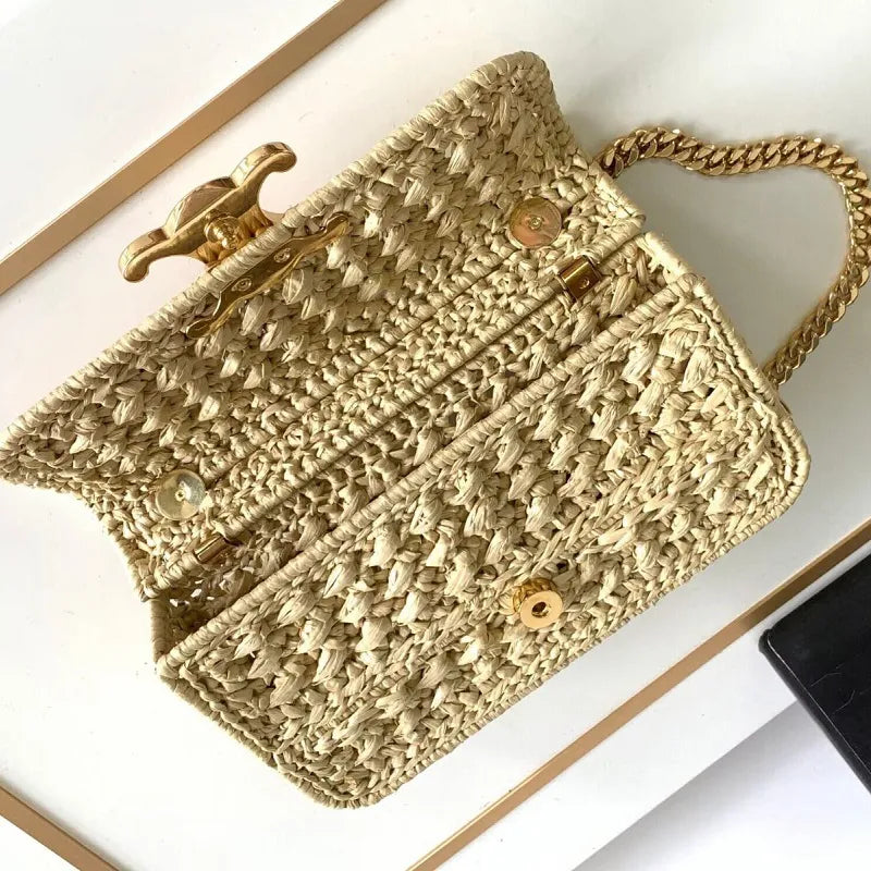 BOLSA CELINE CLAUDE RAFFIA