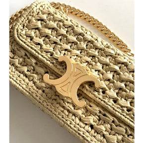 BOLSA CELINE CLAUDE RAFFIA