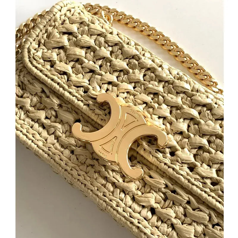 BOLSA CELINE CLAUDE RAFFIA