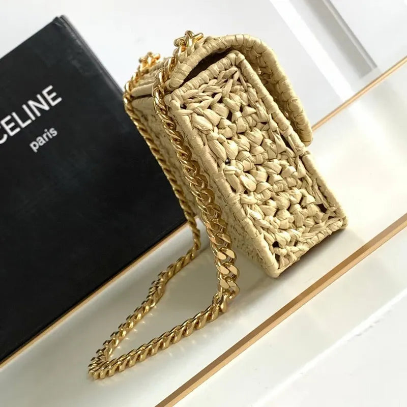 BOLSA CELINE CLAUDE RAFFIA
