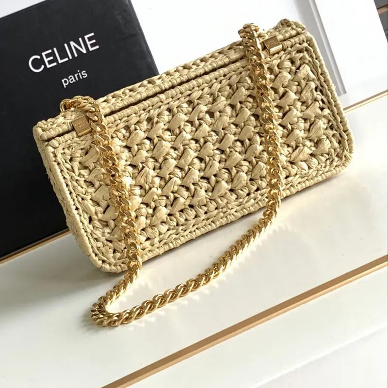 BOLSA CELINE CLAUDE RAFFIA