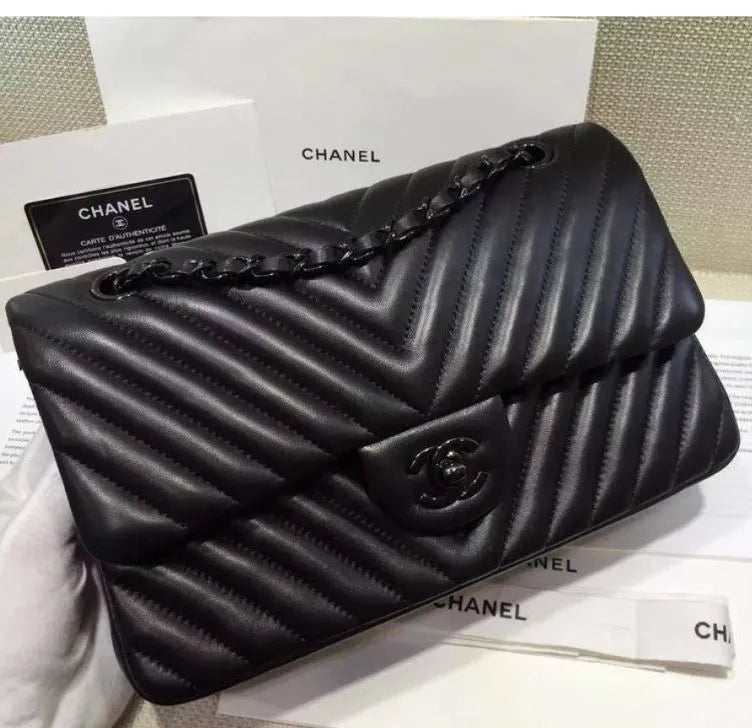 BOLSA CC 2.55 CHEVRON ALL BLACK