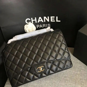 BOLSA CC 2.55 MAXI JUMBO COURO CAVIAR