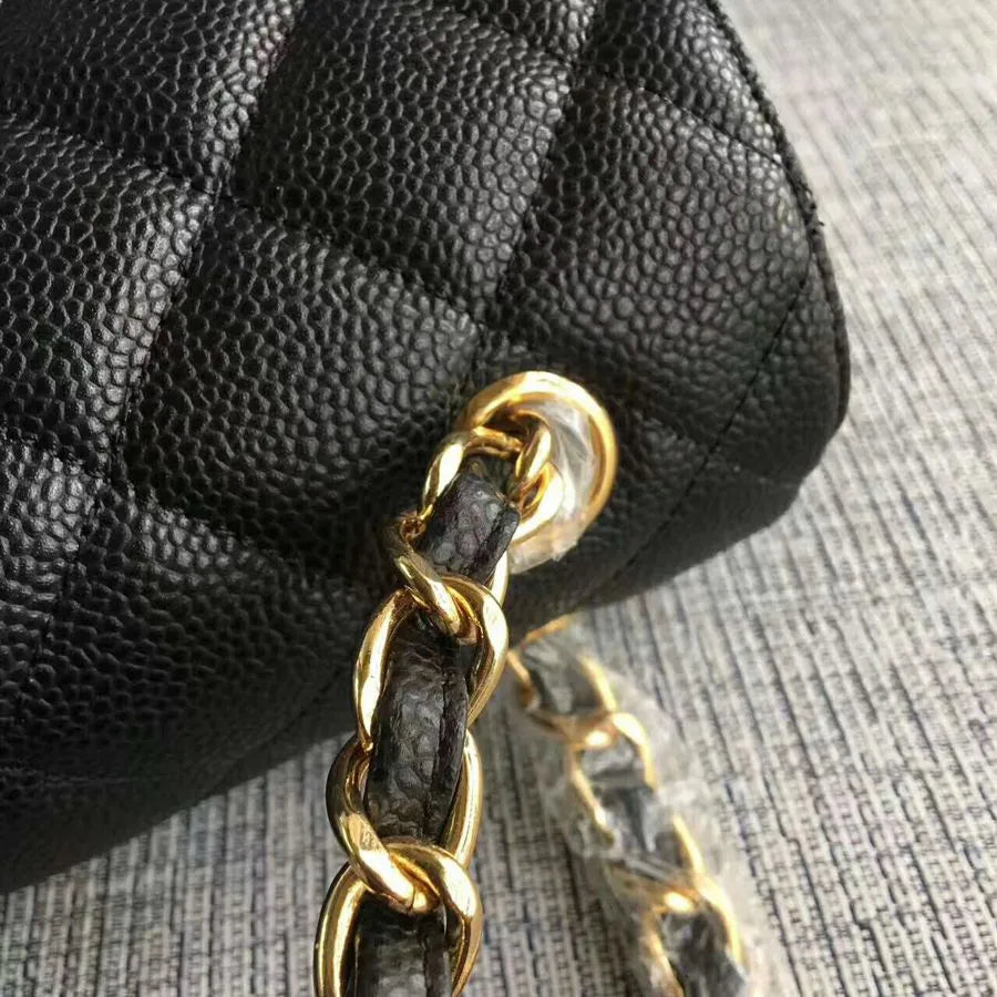 BOLSA CC 2.55 MAXI JUMBO COURO CAVIAR