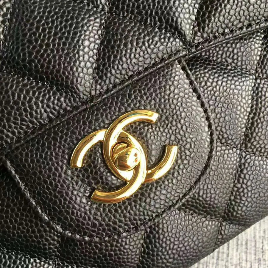BOLSA CC 2.55 MAXI JUMBO COURO CAVIAR