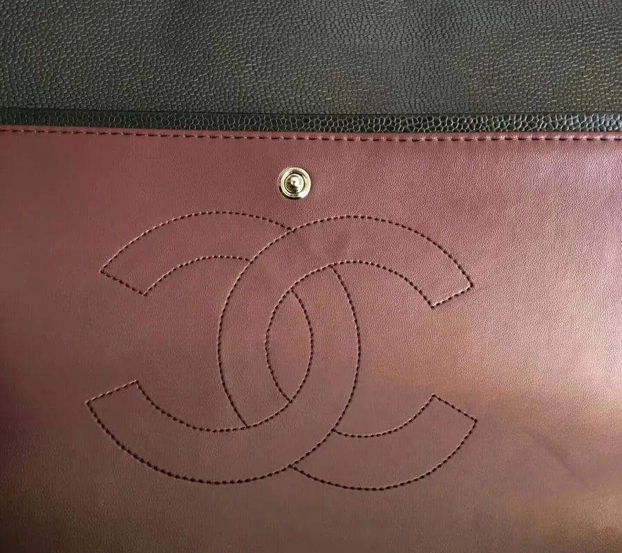 BOLSA CC 2.55 MAXI JUMBO COURO CAVIAR