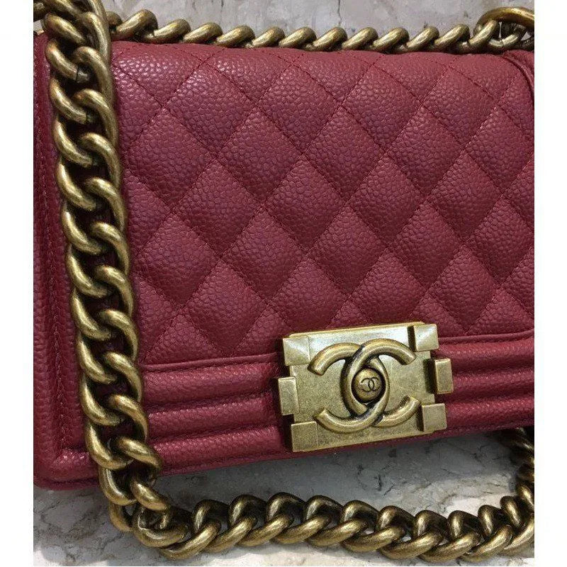 BOLSA CC LE BOY MATELASSE COURO CAVIAR