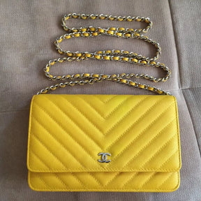 BOLSA CC WOC CHEVRON CAVIAR