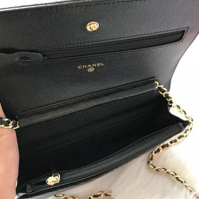BOLSA CC WOC CHEVRON CAVIAR