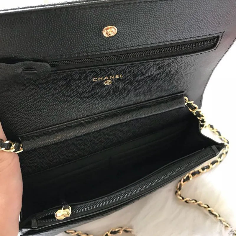 BOLSA CC WOC CHEVRON CAVIAR