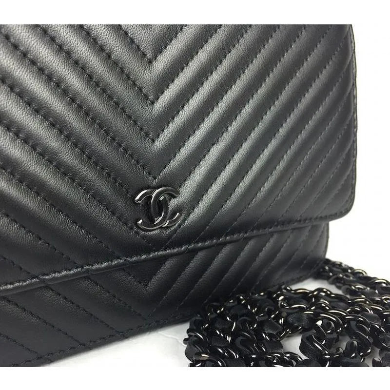 BOLSA CC WOC CHEVRON ALL BLACK