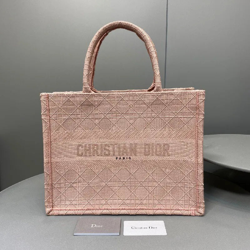 BOLSA DIOR BOOK TOTE CANNAGE EMBROIDERY