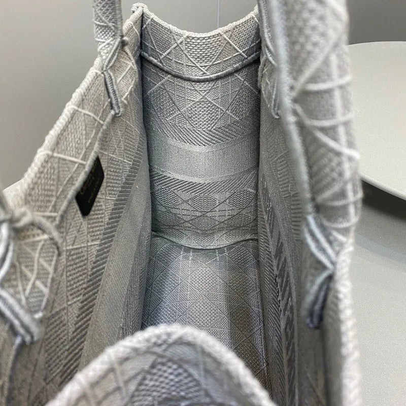 BOLSA DIOR BOOK TOTE CANNAGE EMBROIDERY