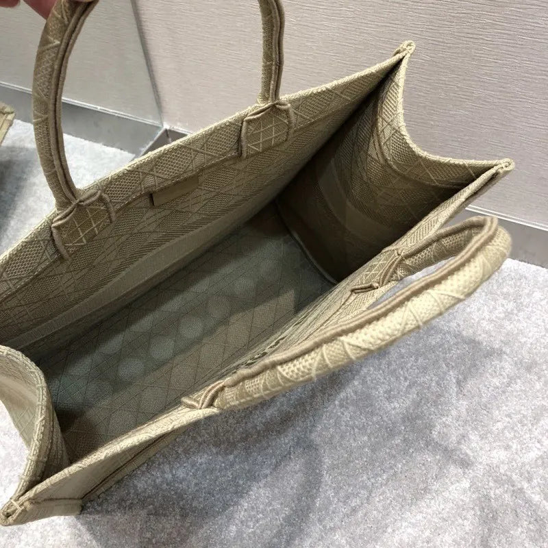 BOLSA DIOR BOOK TOTE CANNAGE EMBROIDERY