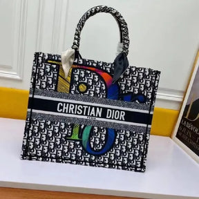 BOLSA DIOR BOOK TOTE EMBROIDERED