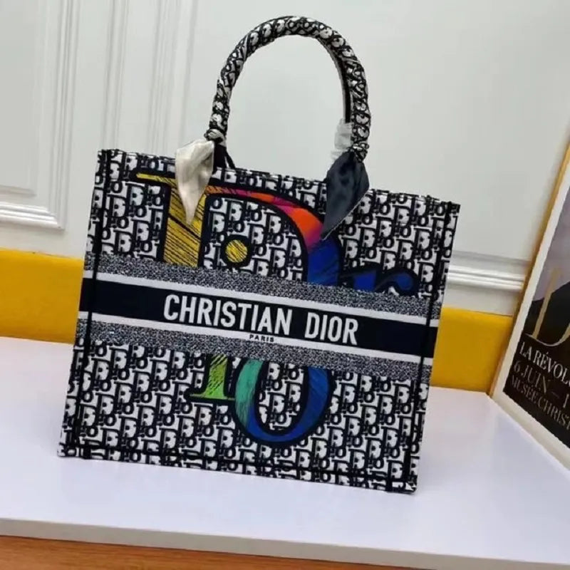 BOLSA DIOR BOOK TOTE EMBROIDERED