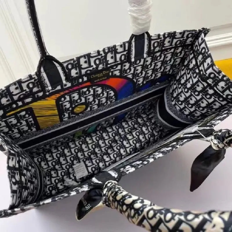 BOLSA DIOR BOOK TOTE EMBROIDERED