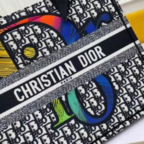BOLSA DIOR BOOK TOTE EMBROIDERED