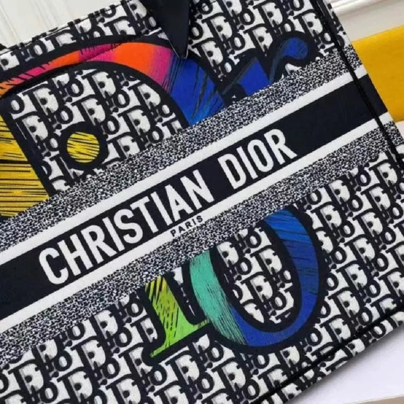 BOLSA DIOR BOOK TOTE EMBROIDERED