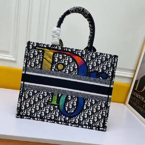 BOLSA DIOR BOOK TOTE EMBROIDERED