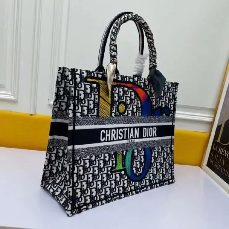 BOLSA DIOR BOOK TOTE EMBROIDERED