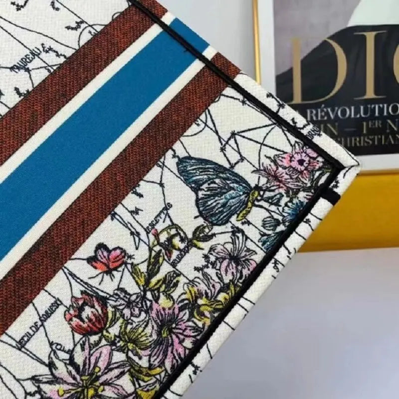 BOLSA DIOR BOOK TOTE EMBROIDERED