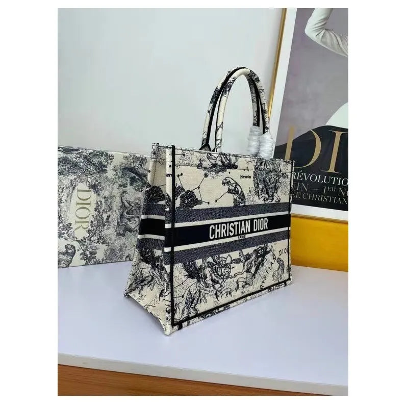 BOLSA DIOR BOOK TOTE EMBROIDERED