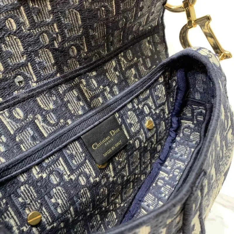 BOLSA DIOR SADDLE DENIM CANVAS BAG C0158