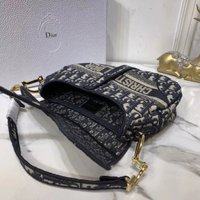 BOLSA DIOR SADDLE DENIM CANVAS BAG C0158