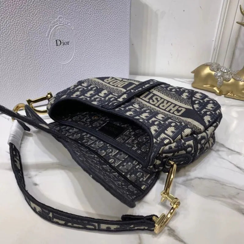 BOLSA DIOR SADDLE DENIM CANVAS BAG C0158