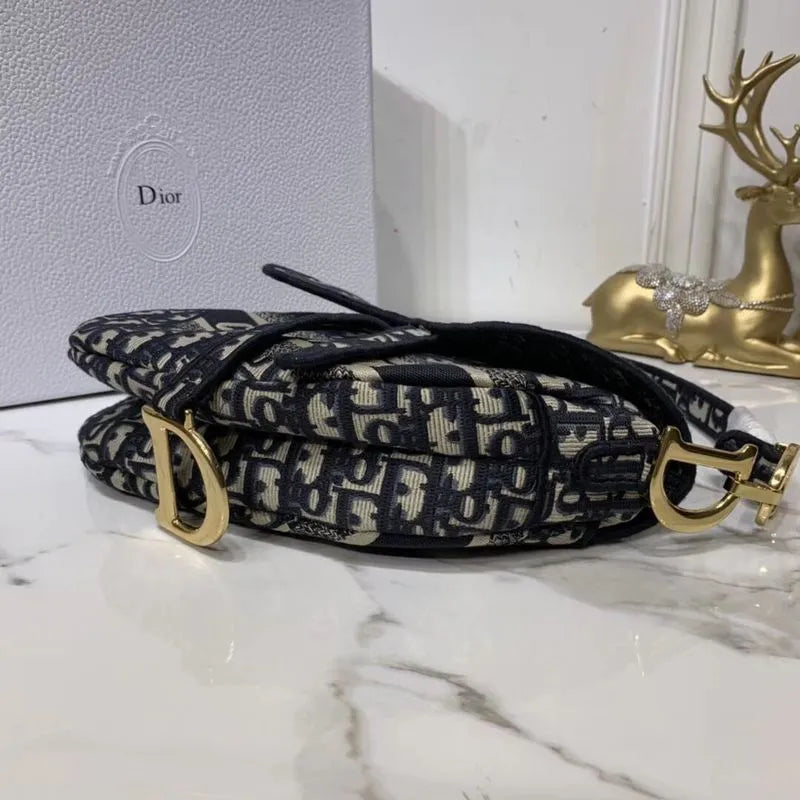 BOLSA DIOR SADDLE DENIM CANVAS BAG C0158
