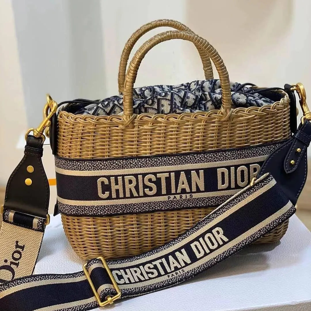 BOLSA DIOR WICKER BASKET VIME
