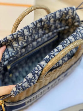 BOLSA DIOR WICKER BASKET VIME