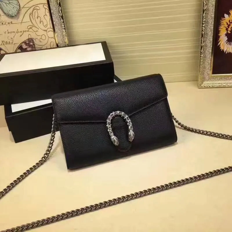 BOLSA GG DIONYSUS LEATHER MINI CHAIN