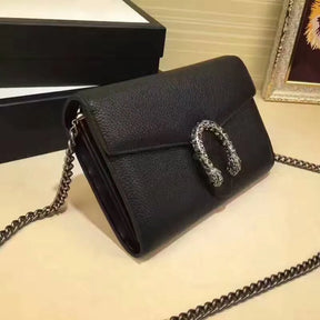 BOLSA GG DIONYSUS LEATHER MINI CHAIN
