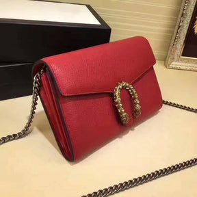 BOLSA GG DIONYSUS LEATHER MINI CHAIN