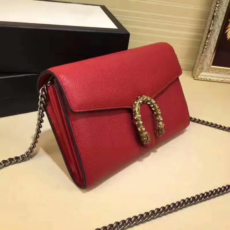 BOLSA GG DIONYSUS LEATHER MINI CHAIN