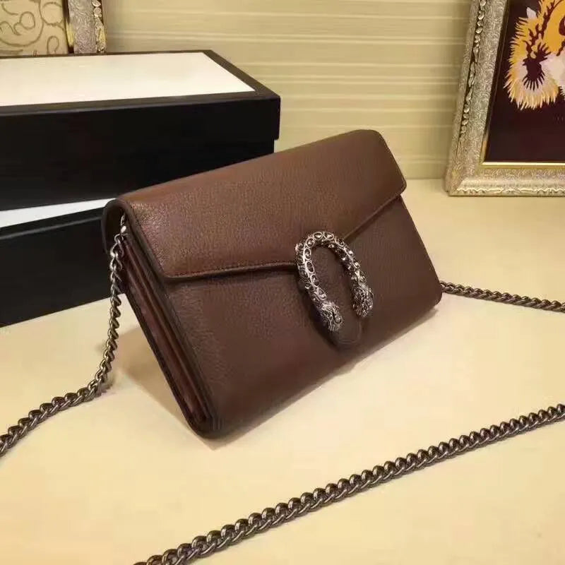 BOLSA GG DIONYSUS LEATHER MINI CHAIN