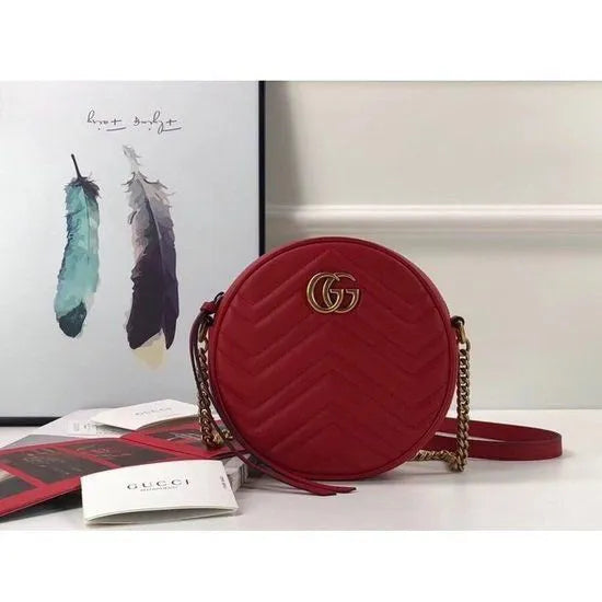 BOLSA GG MARMONT MINI ROUND SHOULDER 550154