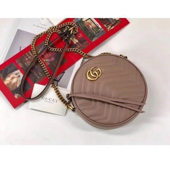 BOLSA GG MARMONT MINI ROUND SHOULDER 550154