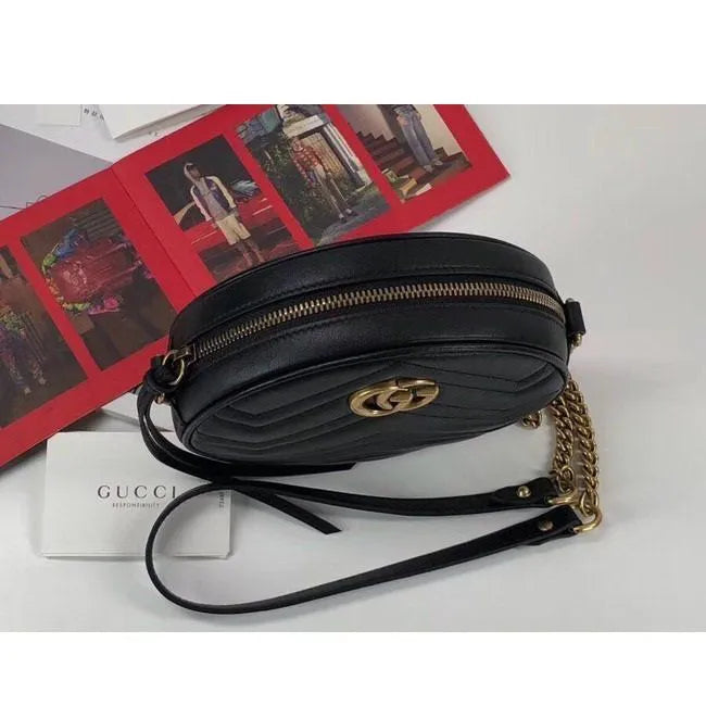 BOLSA GG MARMONT MINI ROUND SHOULDER 550154