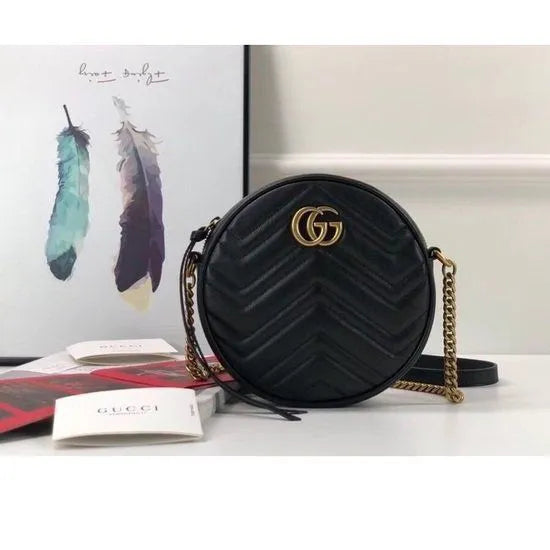 BOLSA GG MARMONT MINI ROUND SHOULDER 550154