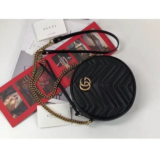 BOLSA GG MARMONT MINI ROUND SHOULDER 550154