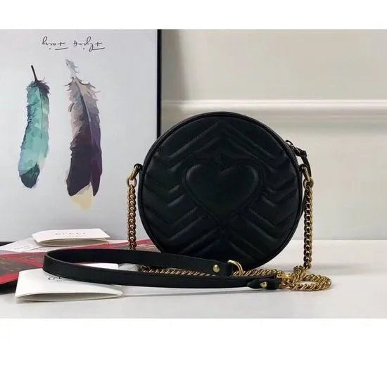 BOLSA GG MARMONT MINI ROUND SHOULDER 550154